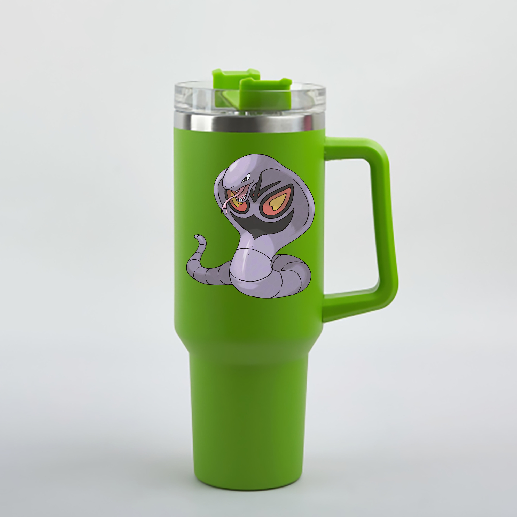 （画像用） ポケットモンスター Pokémon 1200mL車用タンブラー - クリスタルステッカー（プラスチックストロー付き）